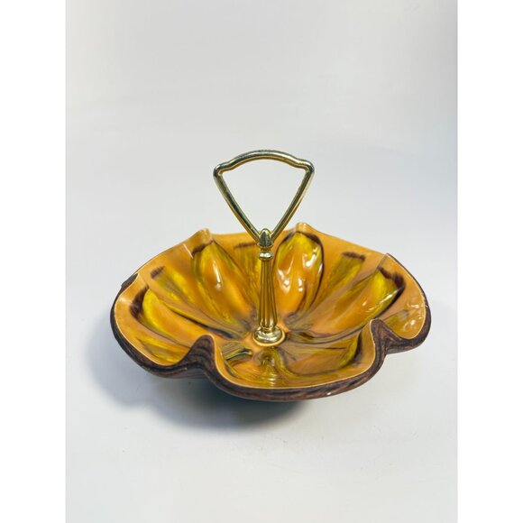 Tidbit Candy Nut Dish Handled  Sequoia Treasure Craft California Pottery 610 USA - Picture 2 of 16